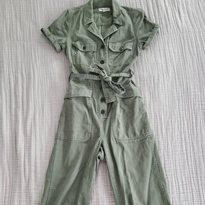 Madewell Curvy Tie-Waist Military Jumpsuit, XS